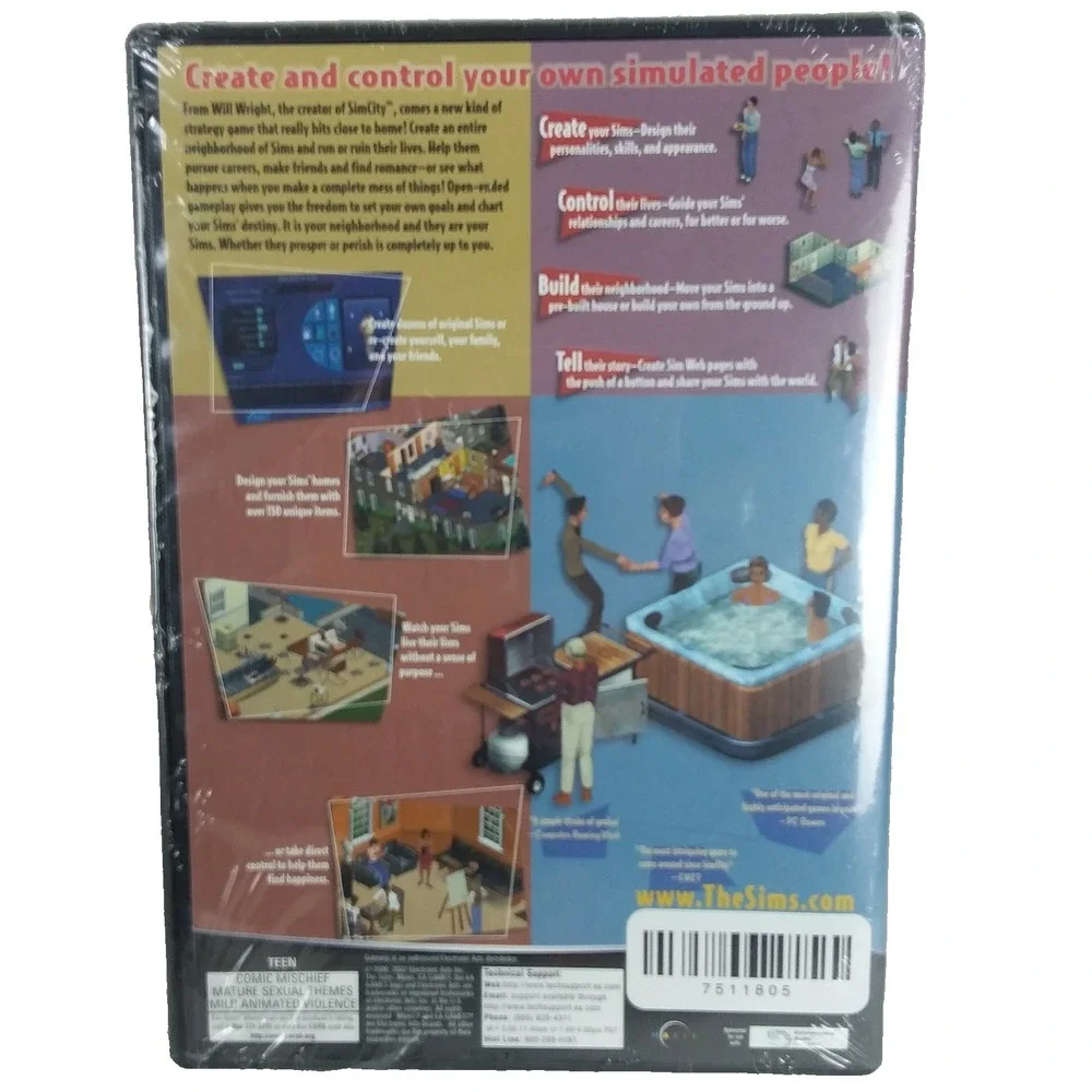 The Sims Series People‎ Simulator EA Games For Windows PC 2000 New Sealed